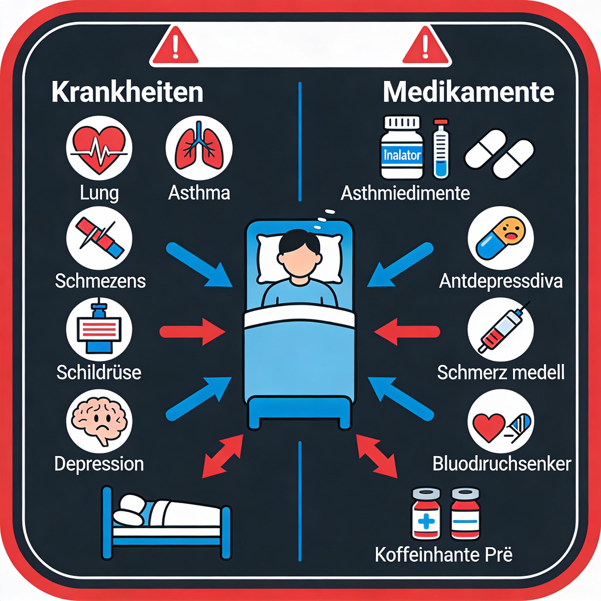 Medikamente auf dem Nachttisch